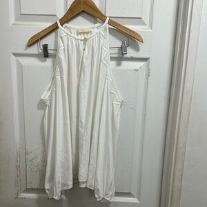 Ramy Brook Valia Lace Cold Shoulder Top